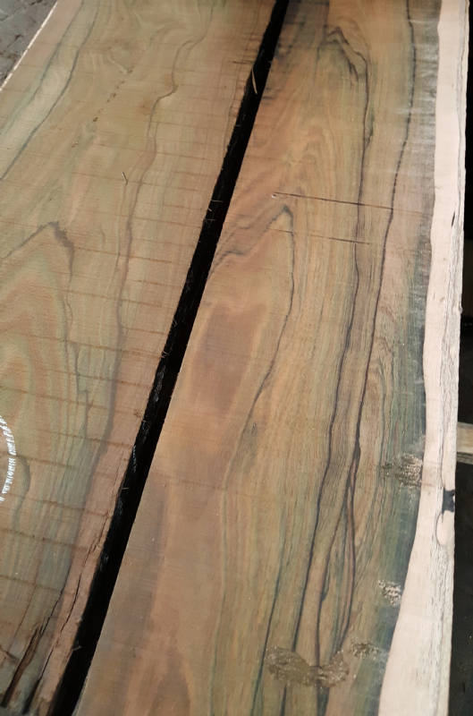 Green ebony lumber